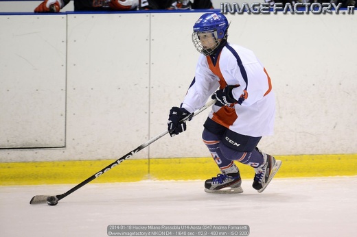 2014-01-18 Hockey Milano Rossoblu U14-Aosta 0347 Andrea Fornasetti